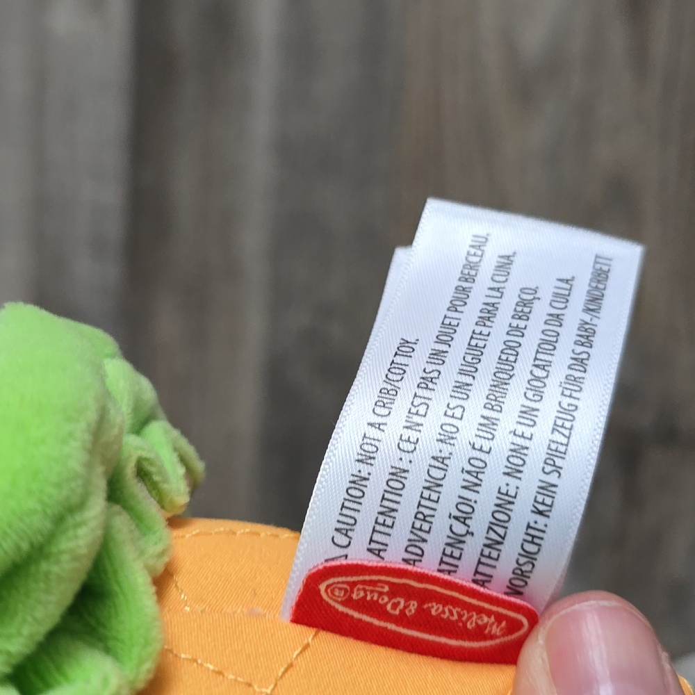 Melissa & Doug Ice Cream Cone Plush Toy - Orange and Green - Picture 6 of 7